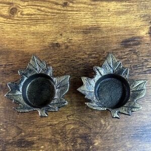 Leaf Shaped Candle Holders